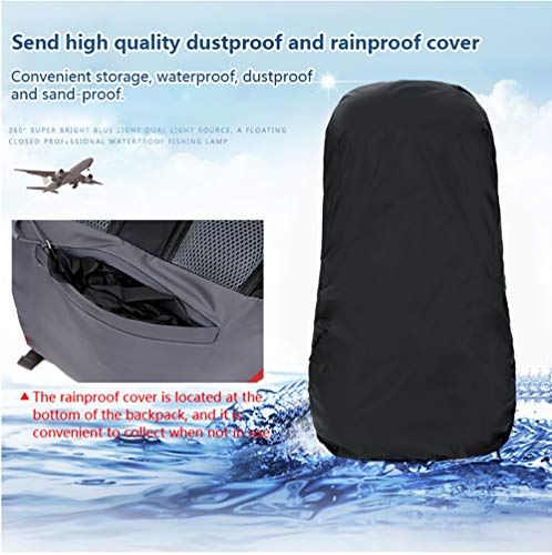 Bseash 60L Waterproof Hiking Camping Backpack with Rain Cover - Bseash 60L Waterproof Hiking Camping Backpack with Rain Cover - Travelking