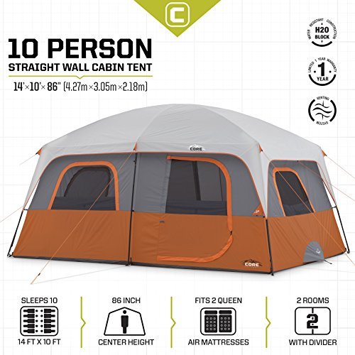 CORE 10 Person Tent | Large Multi Room Tent for Family - CORE 10 Person Tent | Large Multi Room Tent for Family - Travelking