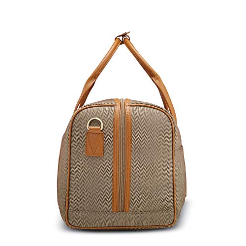 Hartmann Deluxe Weekend Duffel, Terracotta Herringbone - Hartmann Deluxe Weekend Duffel, Terracotta Herringbone - Travelking