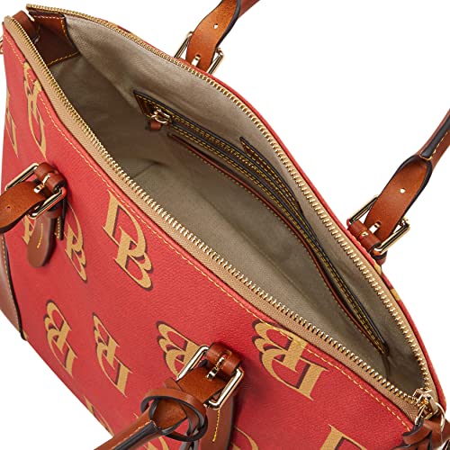 Dooney & Bourke Handbag, Monogram Domed Satchel - Red - Dooney & Bourke Handbag, Monogram Domed Satchel - Red - Travelking