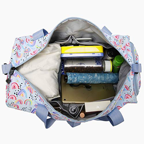 Choco Mocha Kids Duffle Bag, Weekender Sleepover Bag, Blue - Choco Mocha Kids Duffle Bag, Weekender Sleepover Bag, Blue - Travelking