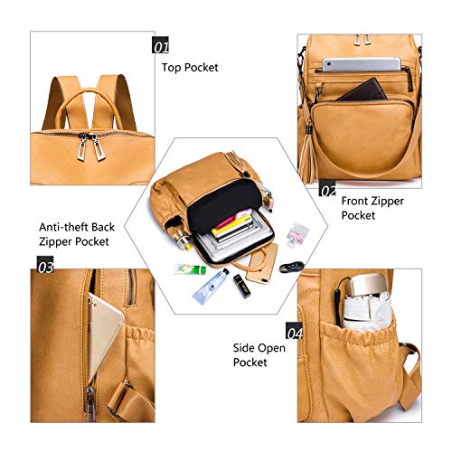 Women's PU Leather Backpack Fashion Travel Bag - Women's PU Leather Backpack Fashion Travel Bag - Travelking