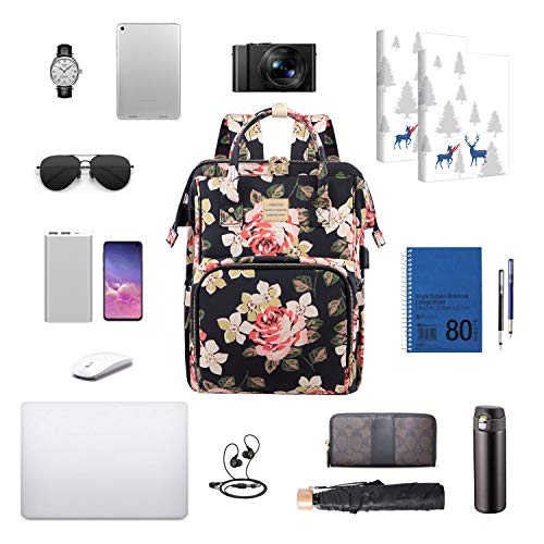 Flower Pattern Backpack for Women, Stylish for College, School - Flower Pattern Backpack for Women, Stylish for College, School - Travelking