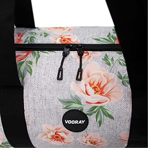 Vooray Iconic 27.5L Womens Gym Bag Duffel (Rose Gray) - Vooray Iconic 27.5L Womens Gym Bag Duffel (Rose Gray) - Travelking