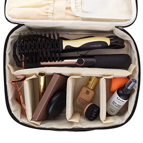 Ellis James Designs Extra Large Makeup Bag With Compartments - Ellis James Designs Extra Large Makeup Bag With Compartments - Travelking