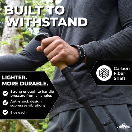Cascade Mountain Tech Trekking Poles - Carbon Fiber - Cascade Mountain Tech Trekking Poles - Carbon Fiber - Travelking