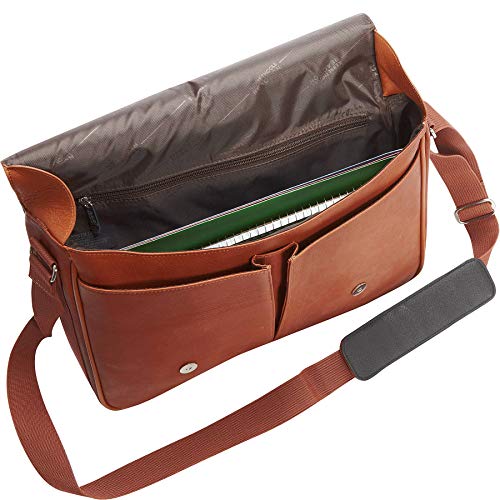 KENNETH COLE REACTION Messenger Full-Grain Colombian Leather Day Bag - KENNETH COLE REACTION Messenger Full-Grain Colombian Leather Day Bag - Travelking