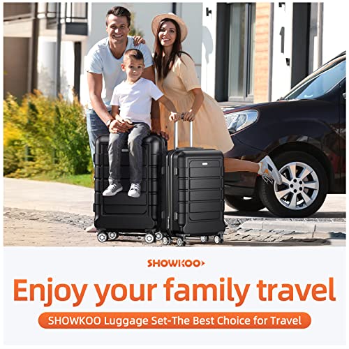 SHOWKOO Luggage Sets Expandable PC+ABS Durable Suitcase - SHOWKOO Luggage Sets Expandable PC+ABS Durable Suitcase - Travelking