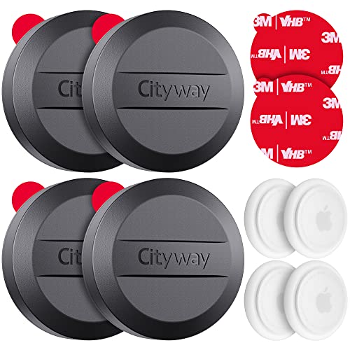 IPX8 Waterproof Airtag Holder, Case with 3M VHB Adhesive Sticker, 4 Pack - IPX8 Waterproof Airtag Holder, Case with 3M VHB Adhesive Sticker, 4 Pack - Travelking