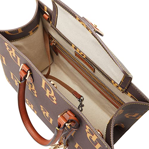 Dooney & Bourke Handbag, Monogram Janine Satchel - Brown Tmoro - Dooney & Bourke Handbag, Monogram Janine Satchel - Brown Tmoro - Travelking