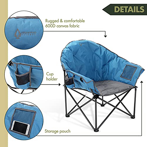 Arrowhead Outdoor Oversized Heavy-Duty Club Folding Camping Chair - Arrowhead Outdoor Oversized Heavy-Duty Club Folding Camping Chair - Travelking