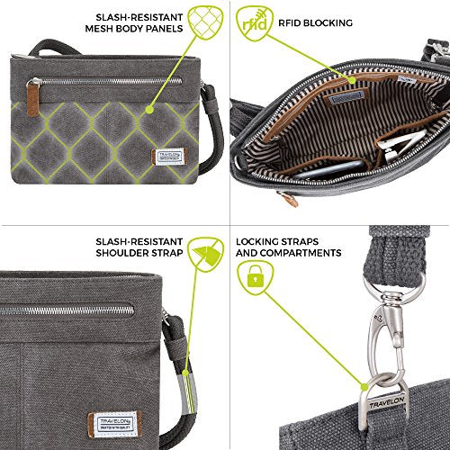 Travelon Women's Anti-Theft Heritage Small Crossbody Cross Body Bag - Travelon Women's Anti-Theft Heritage Small Crossbody Cross Body Bag - Travelking