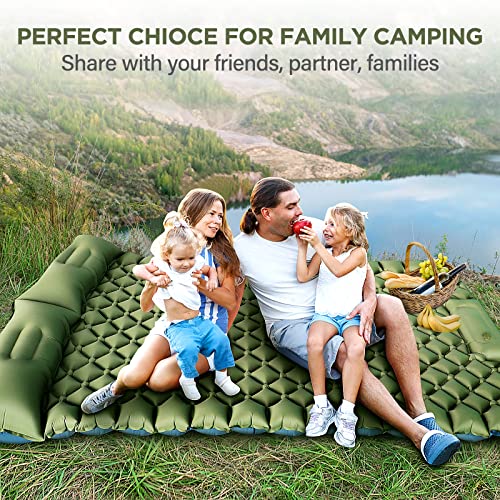 Yuzonc Double Camping Sleeping Pad, Inflatable Camping Pad - Yuzonc Double Camping Sleeping Pad, Inflatable Camping Pad - Travelking