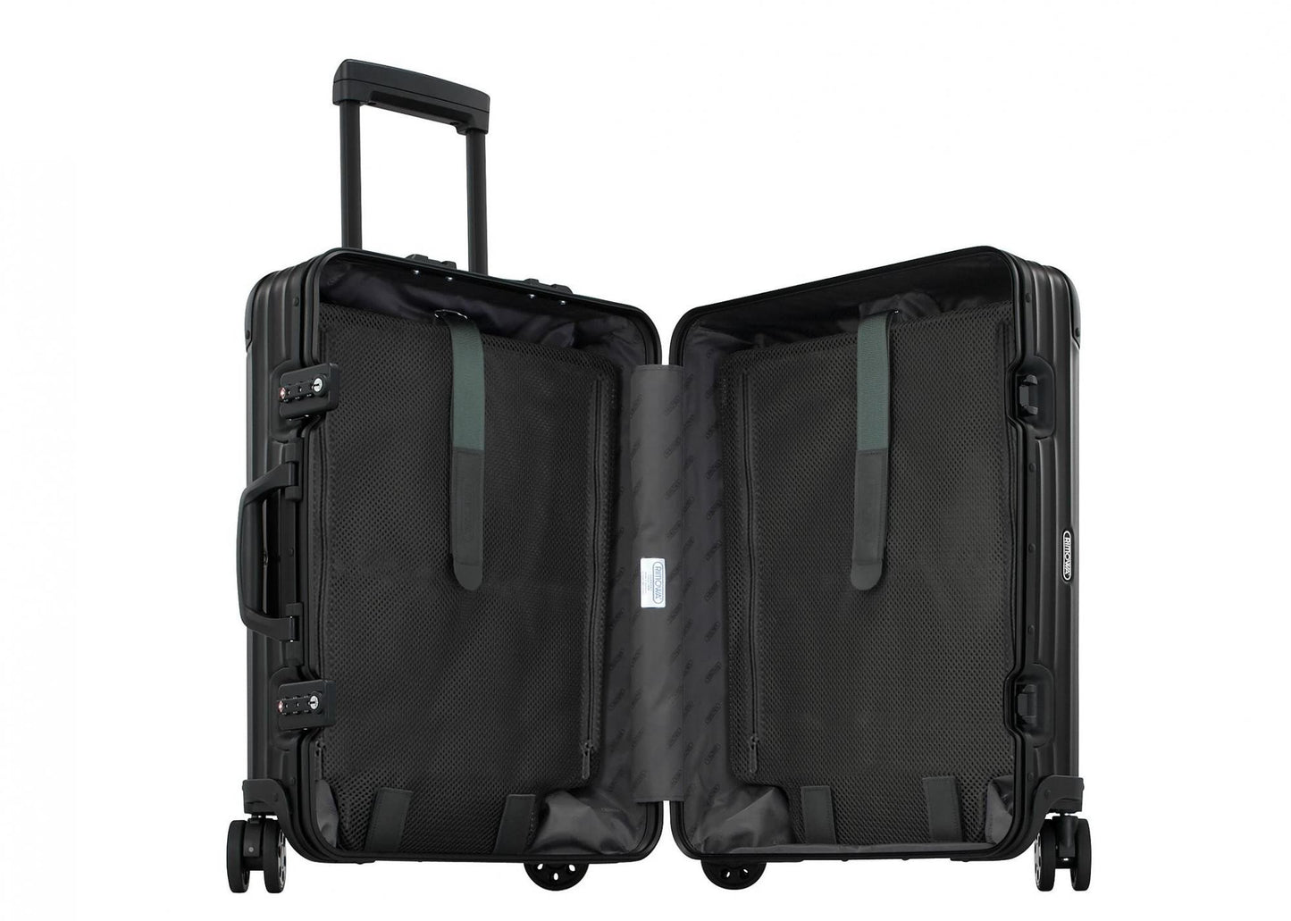 Rimowa Topas Stealth Multiwheel 21-inch - Elegant Black Anodised Aluminium, TSA Locks - Rimowa Topas Stealth Multiwheel 21-inch - Elegant Black Anodised Aluminium, TSA Locks - Travelking