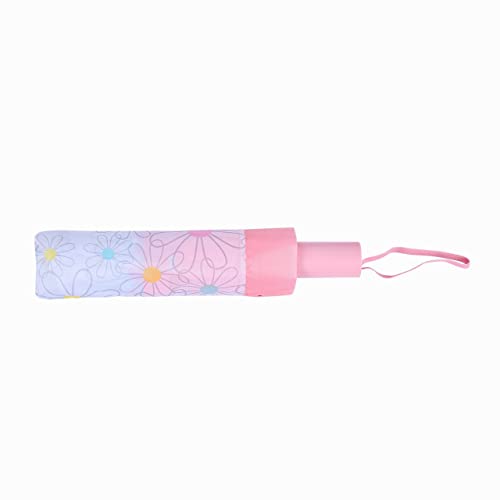 Nicole Miller Folding Umbrella for Girls, Compact Collapsible - Nicole Miller Folding Umbrella for Girls, Compact Collapsible - Travelking