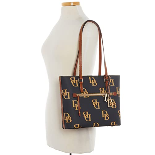 Dooney & Bourke Handbag, Monogram Shopper Tote - Charcoal - Dooney & Bourke Handbag, Monogram Shopper Tote - Charcoal - Travelking