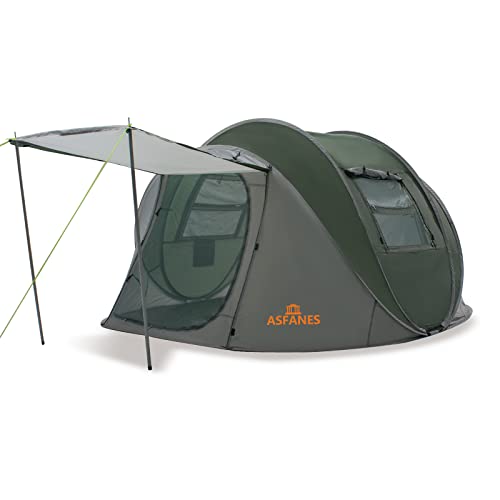 ASFANES Easy Pop Up Tent,4 Person Waterproof Tent Automatic - ASFANES Easy Pop Up Tent,4 Person Waterproof Tent Automatic - Travelking