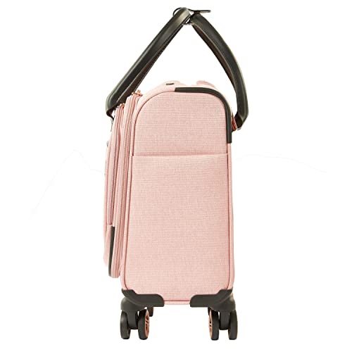Kensie Women's Hudson Softside 3-Piece Spinner Luggage Set, Rose - Kensie Women's Hudson Softside 3-Piece Spinner Luggage Set, Rose - Travelking