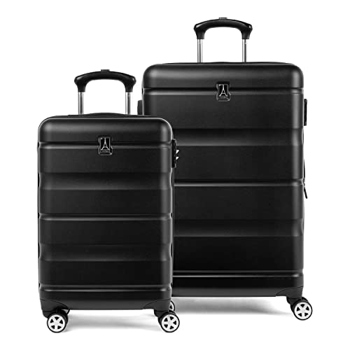 Travelpro Runway 2-Piece Hardside Luggage Set - Expandable, Carry-On & Convertible Spinner, Black - Travelpro Runway 2-Piece Hardside Luggage Set - Expandable, Carry-On & Convertible Spinner, Black - Travelking