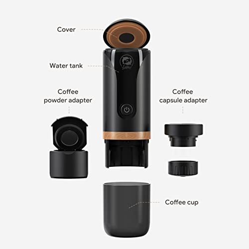 Portable Mini Battery Espresso Machine with 3-4 Mins Self-Heating - Portable Mini Battery Espresso Machine with 3-4 Mins Self-Heating - Travelking