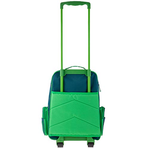 Stephen Joseph Kids Classic Rolling Luggage, Green Dino, One Size - Stephen Joseph Kids Classic Rolling Luggage, Green Dino, One Size - Travelking