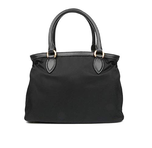 Prada Women's Black Tessuto Nylon Soft Calf Handbag - Prada Women's Black Tessuto Nylon Soft Calf Handbag - Travelking