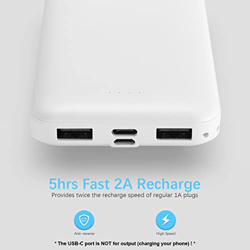 2-Pack Miady 10000mAh Dual USB Portable Charger, Fast Charging - 2-Pack Miady 10000mAh Dual USB Portable Charger, Fast Charging - Travelking