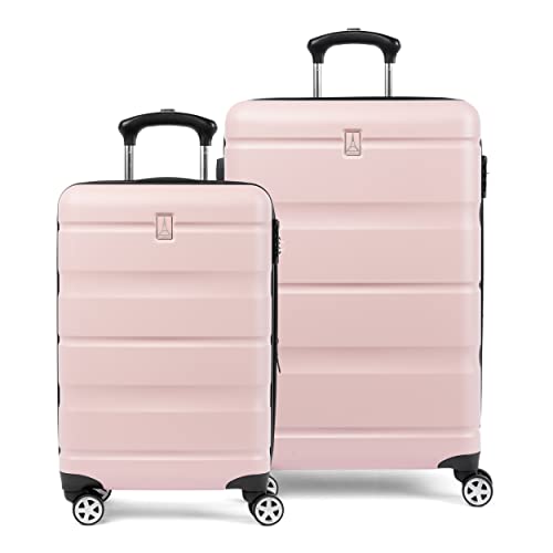 Travelpro Runway 2 Piece Luggage Set, Carry-on & Convertible, Powder Pink - Travelpro Runway 2 Piece Luggage Set, Carry-on & Convertible, Powder Pink - Travelking