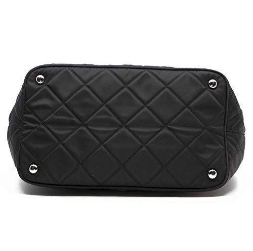 Prada Midnight Black Quilted Tessuto Chain Designer Shoulder Tote - Prada Midnight Black Quilted Tessuto Chain Designer Shoulder Tote - Travelking