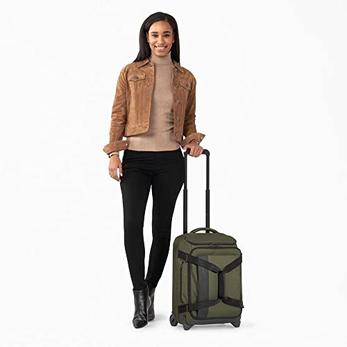 Briggs & Riley ZDX Upright Rolling Duffel Bag, Hunter, Carry-On - Briggs & Riley ZDX Upright Rolling Duffel Bag, Hunter, Carry-On - Travelking