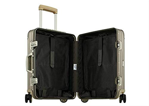 Rimowa Topas Titanium Carry on  Multiwheel 32L Suitcase - Champagne - Rimowa Topas Titanium Carry on  Multiwheel 32L Suitcase - Champagne - Travelking