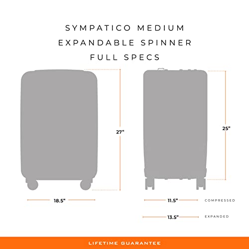 Briggs & Riley Sympatico Hardside Medium Spinner Luggage, Plum - Briggs & Riley Sympatico Hardside Medium Spinner Luggage, Plum - Travelking
