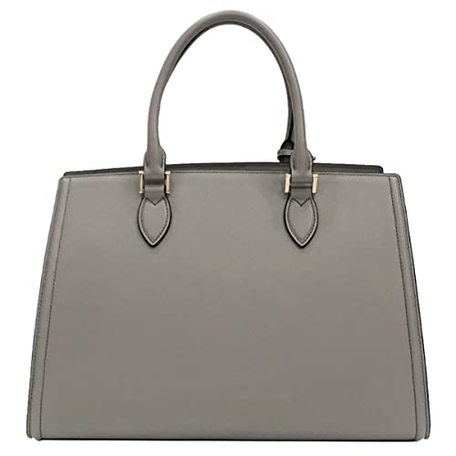 Prada Argilla Gray Saffiano Lux Leather Large Satchel Handbag - Prada Argilla Gray Saffiano Lux Leather Large Satchel Handbag - Travelking