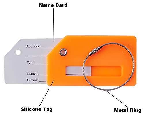 2 Pack Silicone Luggage Tag Baggage Handbag School Bag Suitcase - 2 Pack Silicone Luggage Tag Baggage Handbag School Bag Suitcase - Travelking