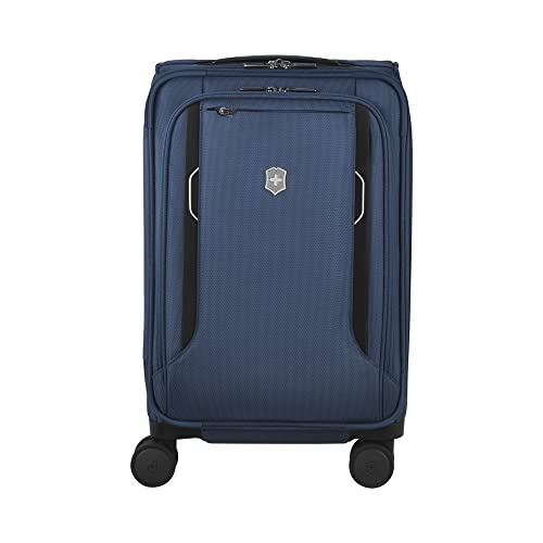 Victorinox WT 6.0 Softside Spinner Luggage, Blue, Expandable Carry-On - Victorinox WT 6.0 Softside Spinner Luggage, Blue, Expandable Carry-On - Travelking