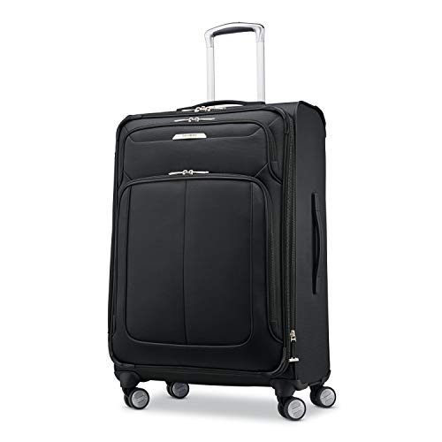 Samsonite Solyte DLX Softside Expandable Luggage with Spinner Wheels, Midnight Black - Samsonite Solyte DLX Softside Expandable Luggage with Spinner Wheels, Midnight Black - Travelking