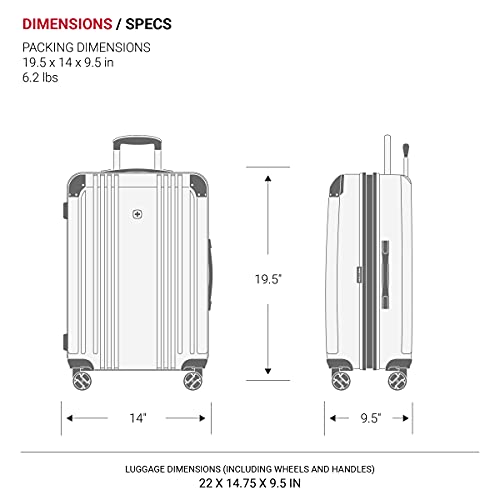 SwissGear 7786 Hardside Expandable Luggage with Spinner Wheels - SwissGear 7786 Hardside Expandable Luggage with Spinner Wheels - Travelking