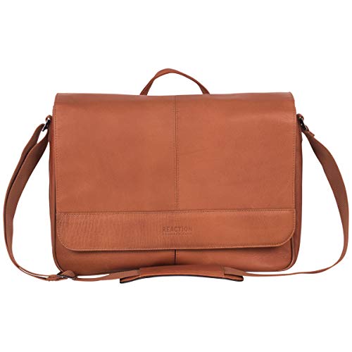 KENNETH COLE REACTION Messenger Full-Grain Colombian Leather Day Bag - KENNETH COLE REACTION Messenger Full-Grain Colombian Leather Day Bag - Travelking