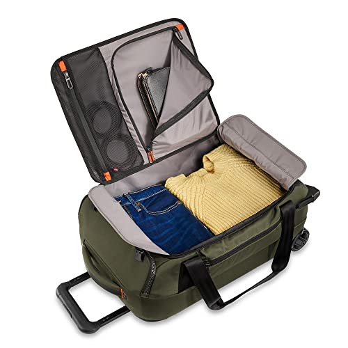 Briggs & Riley ZDX Upright Rolling Duffel Bag, Hunter, Carry-On - Briggs & Riley ZDX Upright Rolling Duffel Bag, Hunter, Carry-On - Travelking