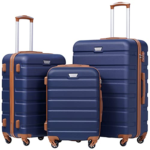 Coolife Luggage 3 Piece Set Suitcase Spinner Hardshell Lightweight TSA Lock - Coolife Luggage 3 Piece Set Suitcase Spinner Hardshell Lightweight TSA Lock - Travelking