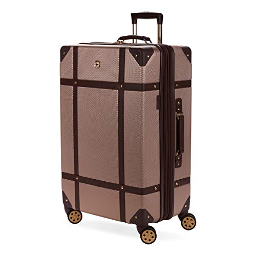 SwissGear 7739 Hardside Luggage Trunk with Spinner Wheels, Blush - SwissGear 7739 Hardside Luggage Trunk with Spinner Wheels, Blush - Travelking