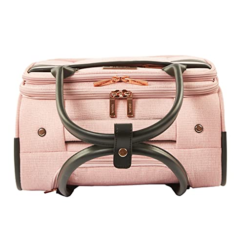 Kensie Women's Hudson Softside 3-Piece Spinner Luggage Set, Rose - Kensie Women's Hudson Softside 3-Piece Spinner Luggage Set, Rose - Travelking