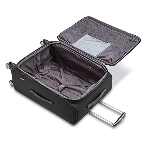 Samsonite Solyte DLX Softside Expandable Luggage with Spinner Wheels, Midnight Black - Samsonite Solyte DLX Softside Expandable Luggage with Spinner Wheels, Midnight Black - Travelking
