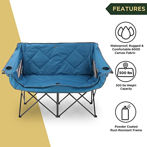 ARROWHEAD OUTDOOR Portable Folding Double Duo Camping Chair - ARROWHEAD OUTDOOR Portable Folding Double Duo Camping Chair - Travelking