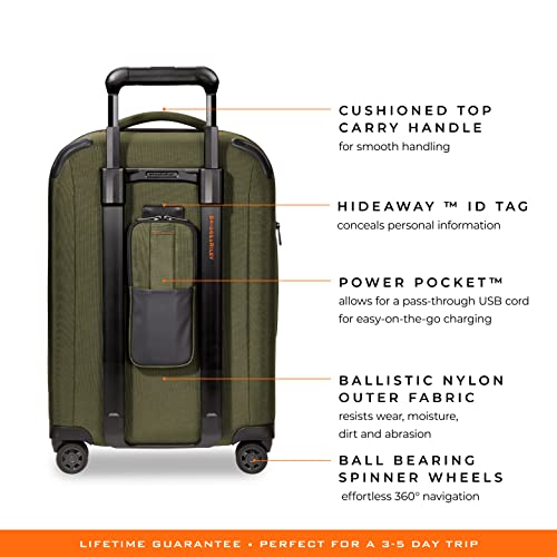 Briggs & Riley ZDX-Expandable Luggage with 4 Spinner Wheels, Hunter - Briggs & Riley ZDX-Expandable Luggage with 4 Spinner Wheels, Hunter - Travelking