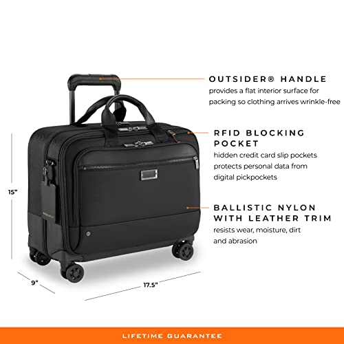 Briggs & Riley @ Work Rolling Briefcase, Black, Large - Briggs & Riley @ Work Rolling Briefcase, Black, Large - Travelking