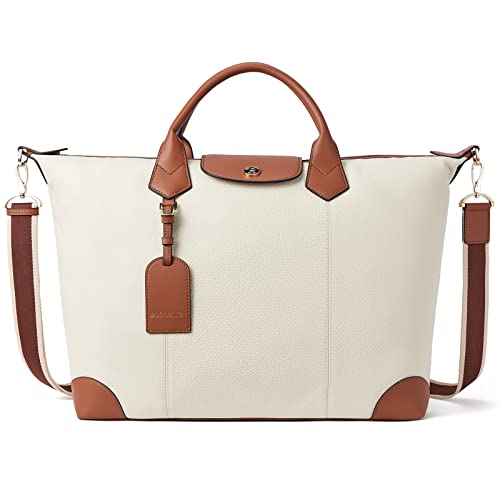 BOSTANTEN Weekender Bags for women Large Duffel Leather Travel Tote - BOSTANTEN Weekender Bags for women Large Duffel Leather Travel Tote - Travelking