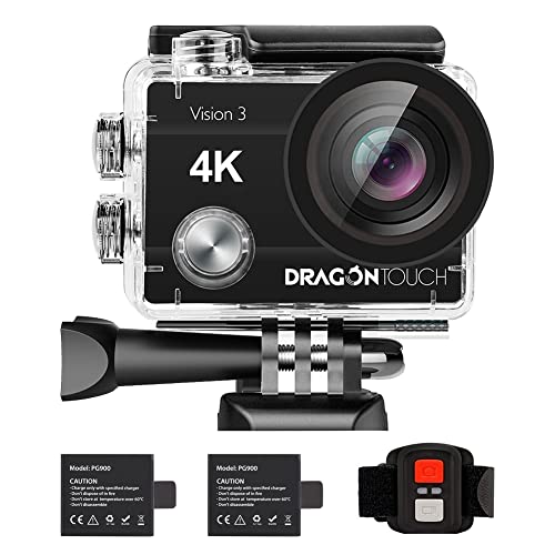 Dragon Touch 4K Action Camera 20MP Vision 3 Underwater Waterproof Camera - Dragon Touch 4K Action Camera 20MP Vision 3 Underwater Waterproof Camera - Travelking