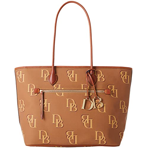 Dooney & Bourke Handbag, Monogram Large Tote - Saddle - Dooney & Bourke Handbag, Monogram Large Tote - Saddle - Travelking