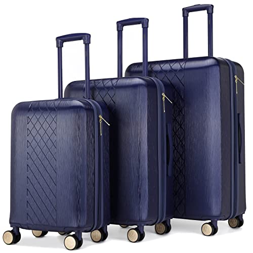 Badgley Mischka Diamond 3 Piece Expandable Luxury Luggage Set - Badgley Mischka Diamond 3 Piece Expandable Luxury Luggage Set - Travelking